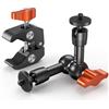 K&F CONCEPT Braccio Magico 6 con Super Morsetto e Vite 1/4 3/8 | Magic Arm regolabile a 360°, portata massima 2 kg, per monitor, fotocamera, luce LED e microfono - MS31