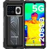 DOOGEE Fire 6 MAX Rugged Smartphone 5G, Dimensity 7050 Termocamera Telefono Indistruttibile, 20GB RAM+256GB ROM, Batteria 20800mAh, AI Camera 50MP+20MP, 6.72' FHD+ 120Hz, NFC/Wifi6/Face ID