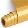 UIOK Vinile Termoadesivo per Tessuti, Oro Glitter HTV Termovinile per Tessuti 30,5 x 182 cm Oro Vinile Termoadesivo Pellicola per Plotter con Glitter Heat Transfer Vinyl per Cricut Fai da Te Magliette