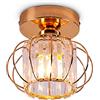 Generico Mini lampadario a cristallo Aibelliere a soffitto a filo a cornice Golden Billies Papshade per le scale per corridoio da cucina camera da letto,E27