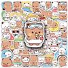 HsentimenH 110 Pezzi Adesivi Bubu Dudu per bambini, Dudu Bubu Simpatica Decorazione, Cartone Animato Panda Adesivi impermeabili, Decorazione per laptop, skateboard, scrapbook, borraccia, bambini