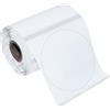 WYYFXY® 1 rotolo di etichette rotonde, autoadesive, 50 × 50 mm, etichette termiche, trasparenti, per logo fai da te, casa, scuola, ufficio (150 etichette)