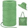 LEREATI Rafia per Uncinetto per Borse, 3mm x 300m Fettuccia per Borse a Uncinetto, Raffia Nastro Regalo Rafia Naturale, Filato per Borse Uncinetto, Cappello, Confezioni Regalo, Fai da Te Artigianato