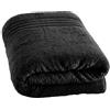 EDB Asciugamano da bagno grande, 100 x 200 cm, 600 g/m², super morbido, 100% cotone egiziano, XL, per asciugare il corpo, altamente assorbente, ad asciugatura rapida, colore nero