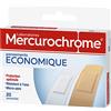 MERCUROCHROME - Medicazioni economiche - Confezione da 20 cerotti adesivi