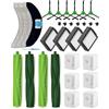 Yivy 26 Pezzi Kit Ricambi per iRobot Roomba Combo j7+/j9+/10 Max, Kit di Accessori di Ricambio per Combo j7 Plus/j9 Plus: 4 Spazzola Principale, 6 Spazzole Laterali, 4 Filtri HEPA, 6 Sacchetti, 4 Panni