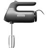 Kenwood QuickMix+ HMP50.000BK - Sbattitore manuale con velocità variabile e funzione pulsazioni, fruste in acciaio inox incluse, miscelatore per cottura con motore silenzioso, 650 W, nero