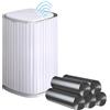 JOYBOS PK5459 Pattumiera Quadrata da 15 l, con sensore Intelligente, con 100 Sacchetti della Spazzatura, Polipropilene, Oro