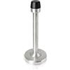 ONNIJUN Fermaporta lungo 15,2 cm, montaggio a parete, in acciaio inox, con punta in gomma per battiscopa, nichel satinato spazzolato, argento, 150 mm