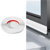 SHUOHONG 200cm Guarnizione Paraspifferi Porta Blindata, 2m Paraspifferi Sottoporta, Guarnizione Porta Blindata, per Evitare Entrata Dell'aria Fredda Rumore Polvere Woodlice (Bianco)