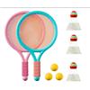 Roysmart Set di volani per bambini, racchetta da badminton, giocattolo leggero, con 2 palline da allenamento morbide e 2 badminton