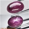 Thaigesstore Cabina ovale 3,66 ct 10,2 x 7,5 mm rosso viola 6 raggi stella rubino (riempim...
