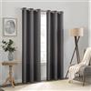 Eclipse Kendall Tenda per finestra oscurante a tinta unita, con occhielli, per camera da letto (1 pannello), 106,7 x 213,4 cm, antracite