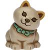THUN - Mini gatto Momi - ceramica - Collezione Giardino di Primavera - 4.8 x 4.8 x 5.9 cm