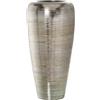 Alexandra House Living Vaso da pavimento in ceramica argentata 37 x 33 x 87 cm