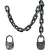 Boland 00634 - Catena con lucchetto, lunghezza circa 123 cm, prigioniero, boia, accessorio per costumi di carnevale, Halloween e feste a tema