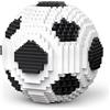 Atomic Building Pallone da Calcio da Costruire con Mini Blocchi. Modello 3D da Collezione. Decorazione Sportiva. Regalo per Tifosi e Appassionati.