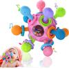 katietoy Giochi Neonato 0-3 Mesi, Palla Neonato Giochi Montessori 6 Mesi, Sonaglio Neonato 3-6 Mesi, Pallina Neonato da Afferrar, Giochi Dentizione Neonato, Regali di Natale per 4 7 9 12 Mesi (Rosa)