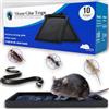T-MAMUT Trappola per Topi Roditori 10 Trappole Ultra Adesive Professionali Efficaci Contro Ratti Insetti Scarafaggi Ragni Repellente Per Parassiti Per Interno ed Esterno Colla Altamente Efficace