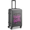 RONCATO DC COMICS Valigia Trolley Medio | 4 Ruote 67x44x27 cm | Rigida con Chiusura TSA - Harley Quinn