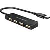 baolongking - Hub USB a 4 porte ultra sottile, portatile, USB Splitter per iMac Pro, MacBook Air, Mac Mini/Pro, Surface Pro, Notebook PC, laptop, unità flash USB e HDD mobile
