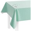 LILENO HOME Tovaglia lavabile al metro, 220 x 140 cm (bordo tagliato), motivo Octa verde, impermeabile, ideale come tovaglia o runner da tavola per tenda da birra