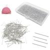 YZROHYI 2000 Pezzi Spilli da Sarta Acciaio Inox 26 MM,Spille a Testa Piatta,Spille da Cucire per Tessuto,Spilli per Cucito Creativo,Spilli per Paillettes,Spilli per Patchwork,Cucito Accessori