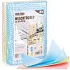 COM-FOUR® 30x panno per la pulizia 30x40 cm - panni per la pulizia riutilizzabili per cucina, bagno e casa - panno multiuso in 3 colori - panno per la pulizia lavabile (030 fogli - 30x40cm - 3 colori)