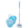 LANTUS Set di secchio per centrifuga e scopa con frange in microfibra, secchio smontabile e mop magica rotante a 360°, secchio doppio scomparto (blu)