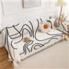 FANSU Telo Copridivano 1 2 3 4 Posti, Nero Bianco Copriletto Matrimoniale Multiuso Copritutto Coperta Copridivano Antiscivolo Reversibile Coperta Decorativa per Divano (180 * 180cm,Astratto)