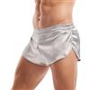 Amy Coulee Boxer sexy da uomo in raso di seta boxer da notte leggeri, Rosso, L