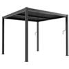 Elica Garden Gazebo pergola bioclimatica da esterno elica garden antracite in alluminio - 4x4 m
