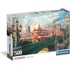 Clementoni - Puzzle 500 Pezzi per Adulti e Ragazzi, Collection, Tema Westminster Bridge con Big Ben, Compact Box con Poster Incluso, Idea Regalo Made in Italy, 70x50 cm, 35575
