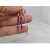 Bundella Gems Orecchini pendenti a goccia filettatrice catena argento micro perline rotonde...