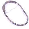 Mystery Of Gems Bellissima collana fatta a mano 18" con perline e pietre preziose rotonde sfa...
