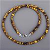 Il mistero delle gemme "Collana fatta a mano con perline con pietra preziosa rotonda 2-3 mm...