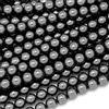 Pacchetto A+++ Nature Black Hematite Smooth Round 6-8MM Gemstone Beads 12'' Strand Jewelry