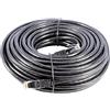 Smedz CAT6 Cavo di Rete, PE, UTP, con Sistema Plug an Play, da 24 AWG, in Rame, per Uso Esterno ed Interno, Nero 30m