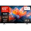 TCL 65T8C TV QLED 4K HDR Ultra HD da 65, QLED TV con tecnologia Google TV (Dolby Vision e Atmos, Motion Clarity Pro a 144 Hz, FreeSync, audio Onkyo 2.1, compatibile con Google Assistant)