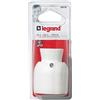 Legrand LEG93902 - Presa monoblocco femmina 2P + T, 16 A, uscita cavo posteriore, colore: Bianco