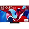 Lg Smart TV 77 Pollici 4K Ultra HD Display OLED Sistema WebOS AI Sound Pro Classe F colore Nero - OLED77C41LA
