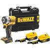 Dewalt Utensili - Avvitatore a impulsi a batteria 18V, 2x batteria 5,0 Ah lanyard ready, senza caricabatterie DCF921P2LRT-XJ - Dewalt