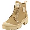 Palladium Pallabase Twill, Stivali Donna, Verde (Scuro), 39.5 EU