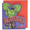 UK Greetings | Marvel The Avengers biglietto di auguri per lui/ragazzo | regalo di buon compleanno | lui, ragazzi, uomini, design Hulk | con busta | 165 x 190 mm