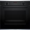 Bosch Forno Elettrico da Incasso Ventilato Multifunzione con Grill Pulizia Ecoclean 71 Litri 60 cm Classe A+ colore Nero - HBA274BB3F Serie 4