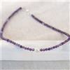 Bundela Gems Collane girocollo con perline in ametista naturale A++ e pietra preziosa roto...