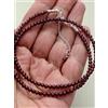 Bundella Gems A+++ collane da donna fatte a mano granato rosso naturale liscio perline piet...