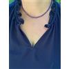 Bundella Gems A+++ Ametista Naturale Liscia Rotonda Gemma Perline Fatte a Mano Collane Donn...