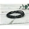Bundela Gems Collane girocollo 2-3 mm originali nere sfaccettate con pietre preziose...
