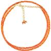 Pacchetto A+++ Delicate Corniola Sfaccettata Tonda Gemma Perline Collane Fatte a Mano 1...